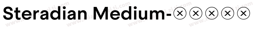 Steradian Medium字体转换